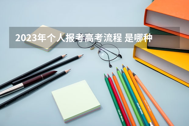 2023年个人报考高考流程 是哪种模式
