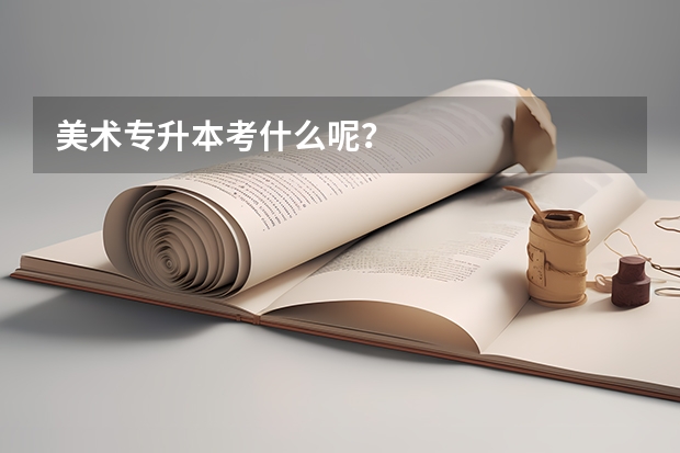 美术专升本考什么呢？