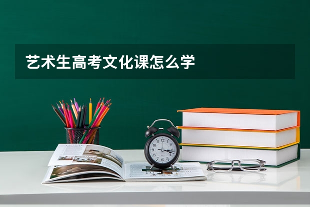 艺术生高考文化课怎么学