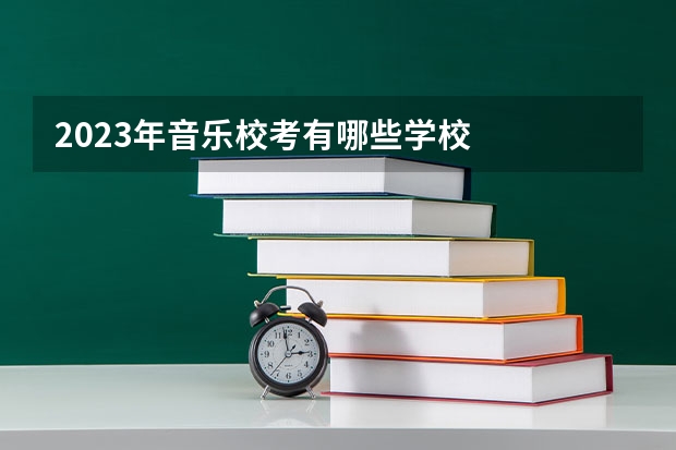 2023年音乐校考有哪些学校