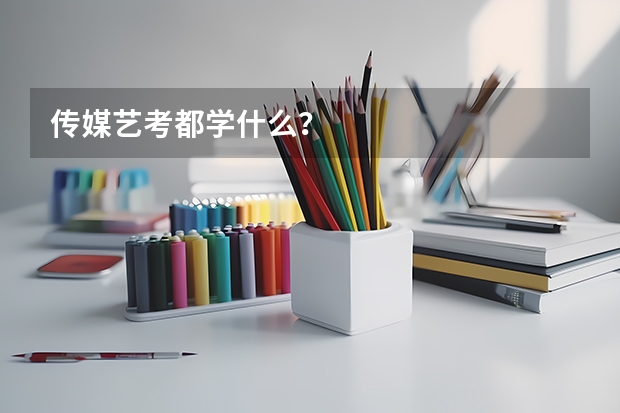 传媒艺考都学什么？