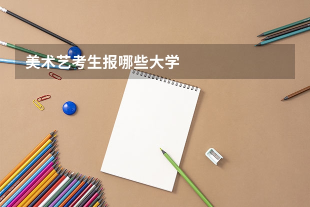美术艺考生报哪些大学