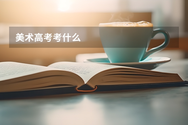 美术高考考什么