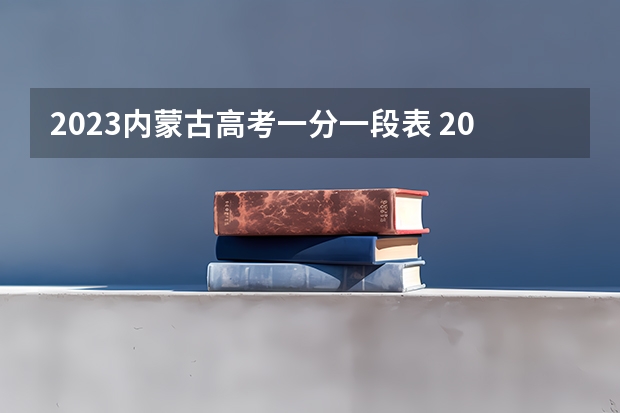 2023内蒙古高考一分一段表 2023陕西高考报名时间