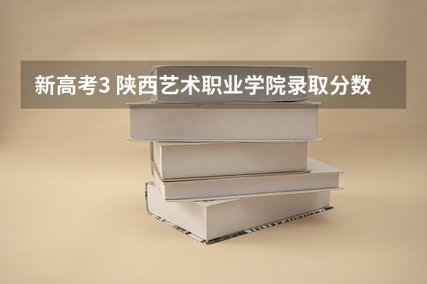 新高考3 陕西艺术职业学院录取分数线2022是多少分