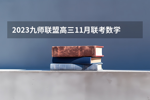 2023九师联盟高三11月联考数学答案及试卷（新高考） 2023高考报名错过了怎么办