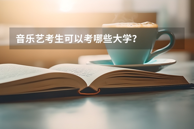 音乐艺考生可以考哪些大学？