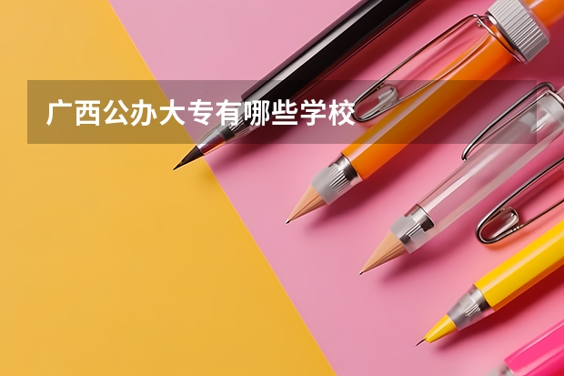 广西公办大专有哪些学校