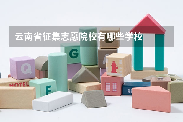 云南省征集志愿院校有哪些学校