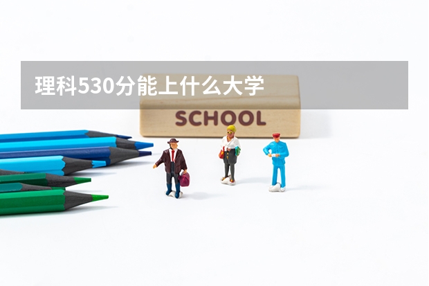 理科530分能上什么大学