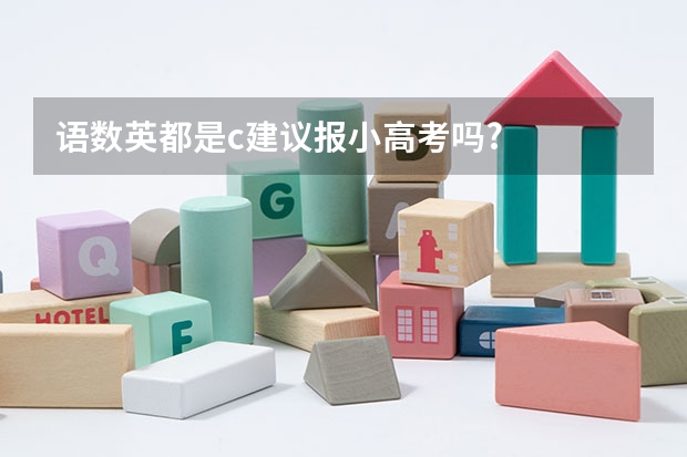 语数英都是c建议报小高考吗?