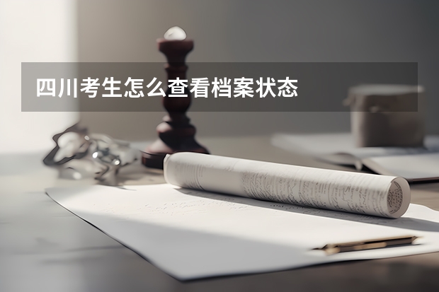 四川考生怎么查看档案状态